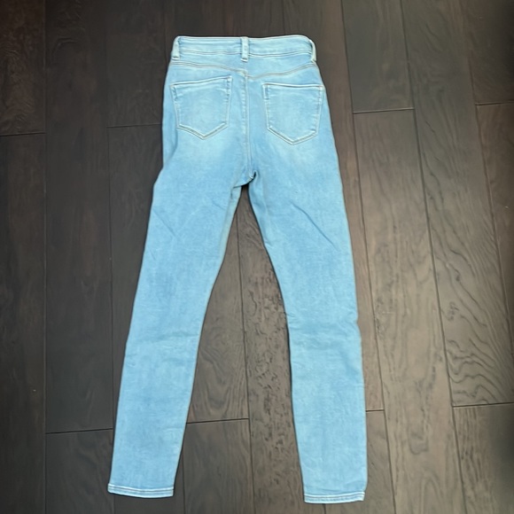 ASOS Ridley High Waist Skinny Jeans in Lily Pretty Blue - Pretty blue / W25 L30 - Picture 2 of 3